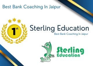 Best Bank Coaching In Jaipur Sterling Education