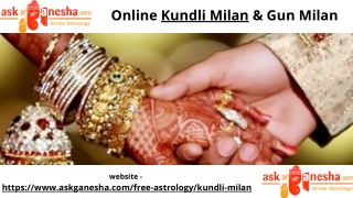 Online Kundli Milan in Hindi & Gun Milan