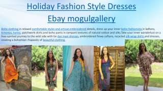 Holiday Fashion Style Dresses