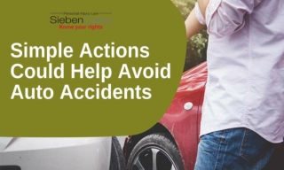 Simple Actions Could Help Avoid Auto Accidents