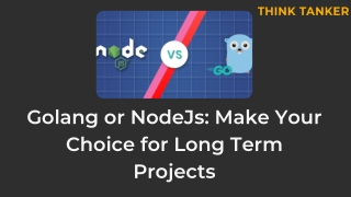 Golang or NodeJs: Make Your Choice for Long Term Projects