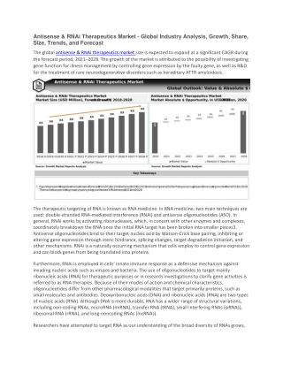 Antisense & RNAi Therapeutics Market
