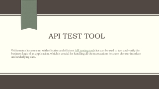 Api Test tool