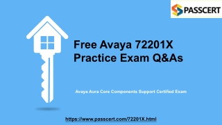 Avaya Aura Core Components Support 72201X Dumps