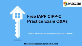 Certified Information Privacy Professional CIPP-C Dumps