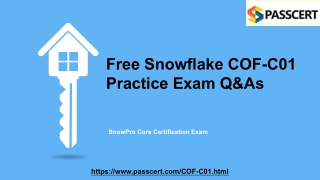 SnowPro Core Certification COF-C01 Dumps