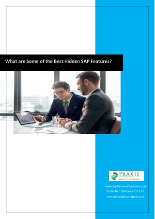 What are Some of the Best Hidden SAP Features?