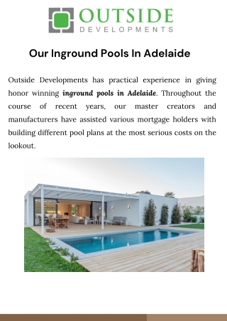 Inground Pools Adelaide