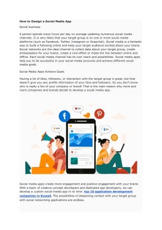 How to Design a Social Media App