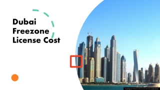 Dubai Freezone License Cost ​