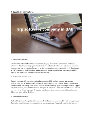 Erp software company in UAE