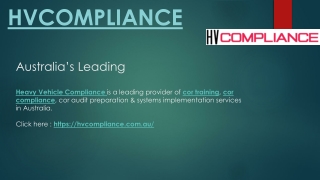 Heavy vehicle compliance - Hvcompliance.com