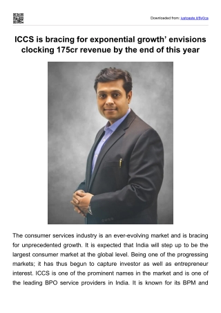 ICCS is bracing for exponential growth’ envisions clocking 175cr revenue by the end of this year