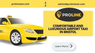 Comfortable and luxurious Airport Taxi in Bristol