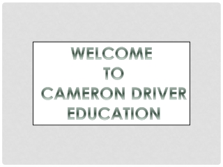 About Cameron Driver Education