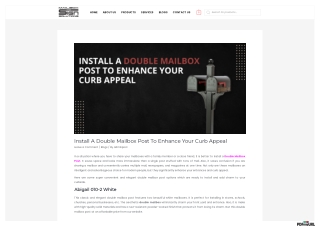 Double Door Mailbox | Double Door Mailboxs