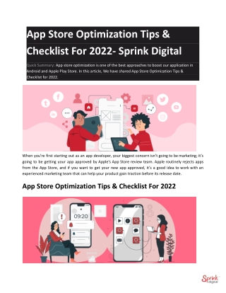 App Store Optimization Tips & Checklist For 2022