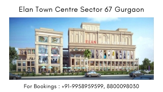 Elan Town Centre Location Map, Elan Town Centre Sohna Road Commercial, 880009803