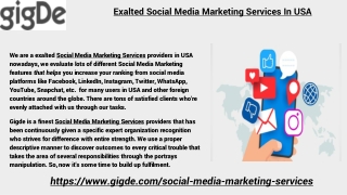 Exalted Social Media Marketing Services In USA