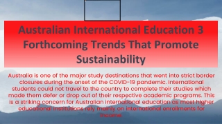 Australian International Education_ 3 Forthcoming Trends That Promote Sustainability