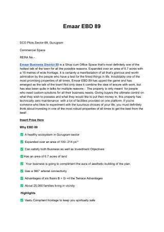 Emaar EBD 89 PDF