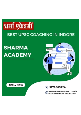 UPSC Coaching In Indore Sharma Academy