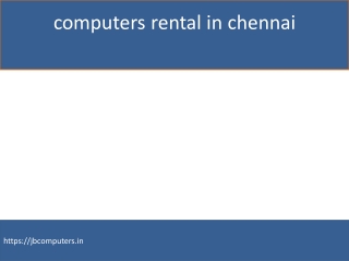 Laptops for rental in Chennai
