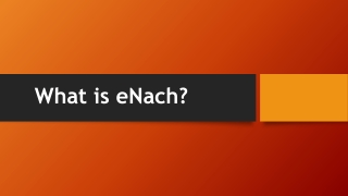 What is eNach