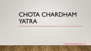 CHOTA CHARDHAM YATRA