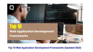 Popular Web Development Frameworks for Developers in 2022