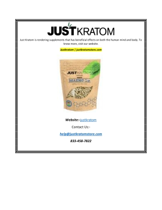 Justkratom  justkratomstore.com