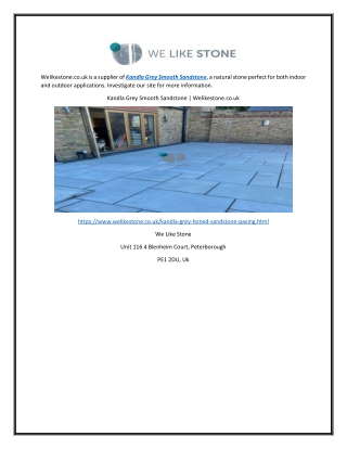 Kandla Grey Smooth Sandstone | Welikestone.co.uk