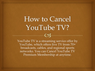 How to Cancel YouTube TV?
