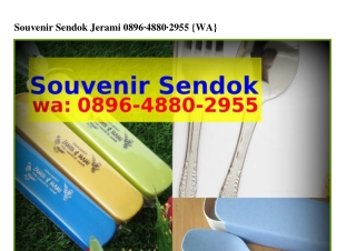 Souvenir Sendok Jerami O89Ϭ–ㄐ88O–2955[WA]