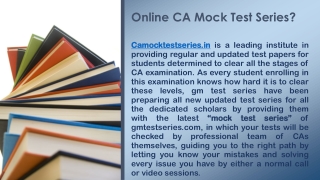 mock test series