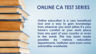 ONLINE CA TEST SERIES