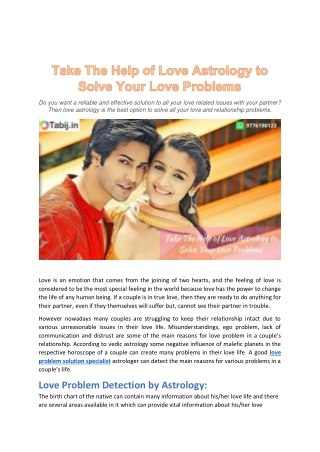 Take The Help of Love Astrology to Solve Your Love Problems-converted