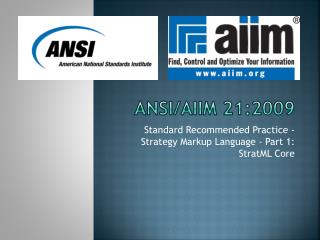 ANSI/AIIM 21:2009