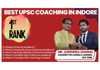 UPSC COACHING-IN INDORE SHARMA ACADEMY