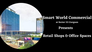 Smart World Commercial Sector 111 Gurugram - Brochure