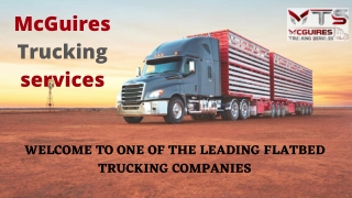 Box Truck Services - McGuires Trucking services