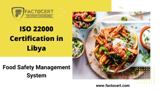 ISO 22000 Certification in Libya
