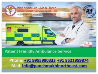 Panchmukhi North-East Ambulance  in Gandhigram  Immediate Medical checkup