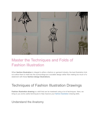Learn the Tricks and Techniques of Fashion Illustration!