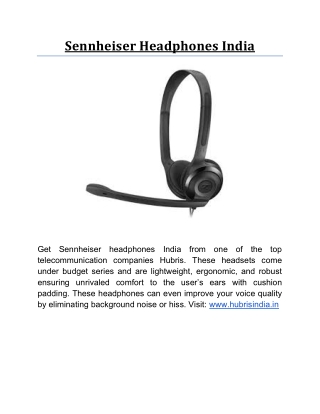 Sennheiser Headphones India