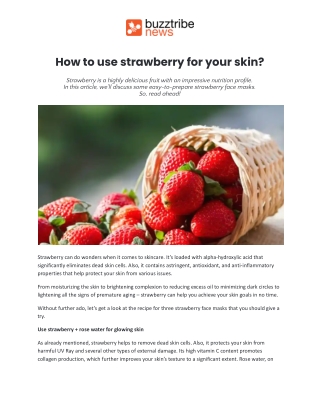 How to use strawberry for your skin.docx