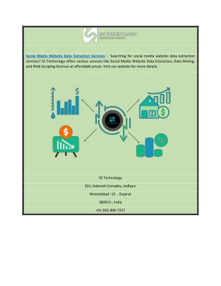 Social Media Website Data Extraction Services | SS Technology