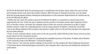 HP Printer OFFICEJET 8610