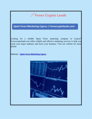 Spain Forex Marketing Cyprus | Forexcryptoleads.com