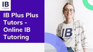 IB Plus Plus Tutors - Private Tutoring